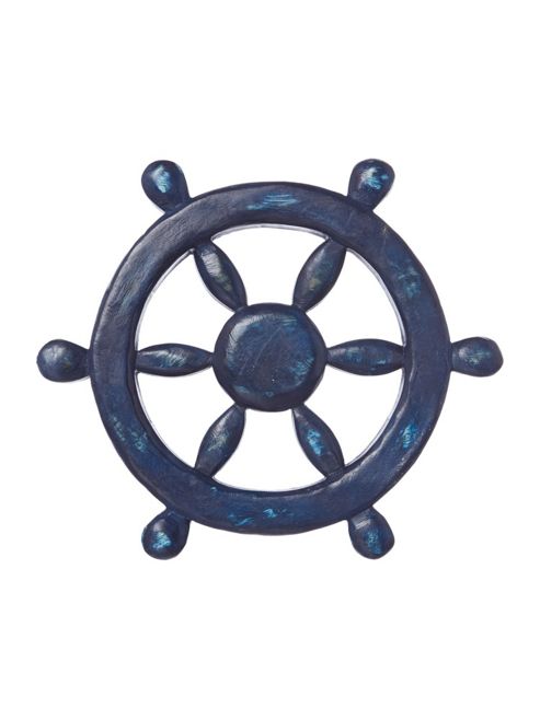 Image of Linea Wooden Ships Wheel Ornament