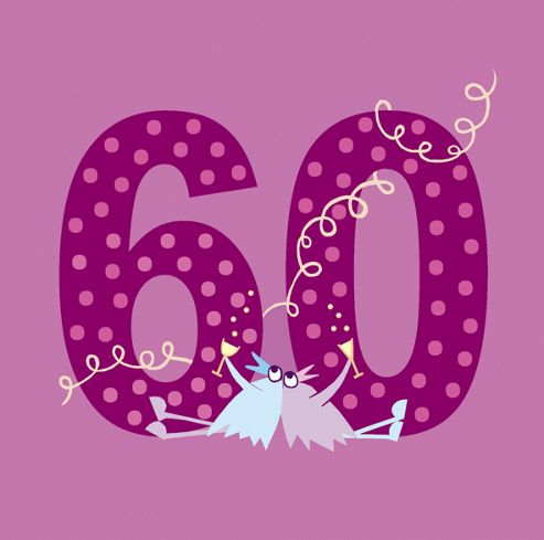 Image of Holy Mackerel Greetings Card- 60th Birthday
