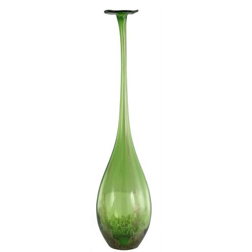Image of House Additions Mediterranean Egyptian Vase - Green - 49.5 Cm H X 12.5 Cm W X 12.5 Cm D