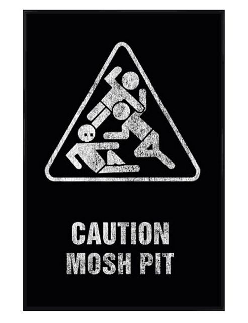 Image of Art Worx Gloss Black Framed Mosh Pit Poster
