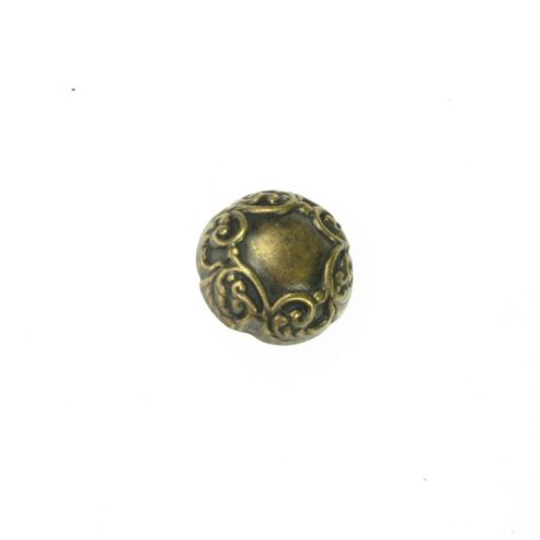 Image of Buttons 25mm - Domed Lace Edge Gold