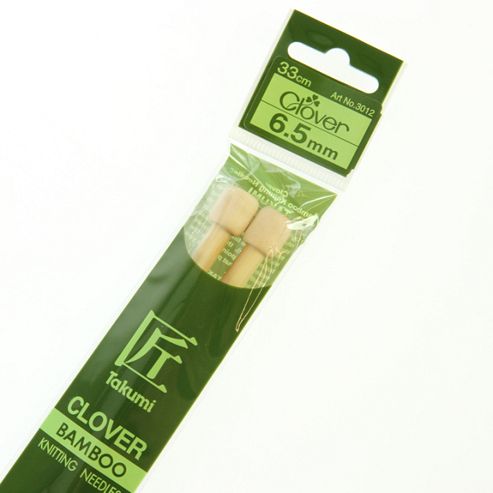 Image of Clover Takumi Bamboo Knitting Needles - 6.5mm - 2pk