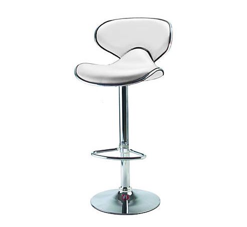 Image of Galaxy White Faux Leather Bar Stool