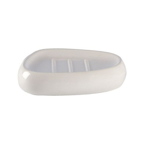 Image of Sanwood Stone Soap Dish - White