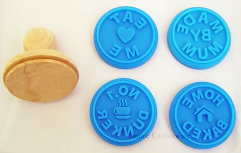 Image of Eddingtons Cookie Stamps, Set Of 4 Blue, Home Baked