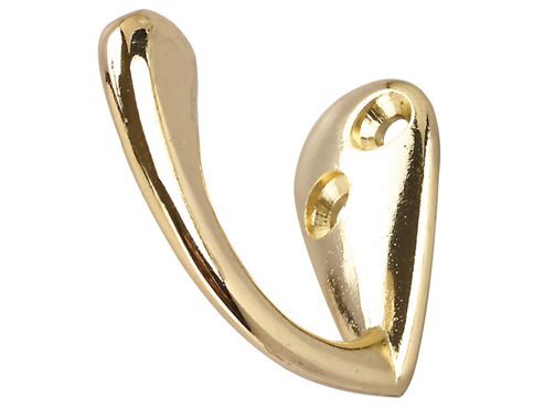 Image of Basic P/p 1795 Robe Hook Electro Brass X2