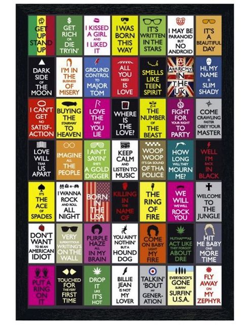 Image of Keep Calm And Carry On Black Wooden Framed Keep Calm & Listen To Music Poster