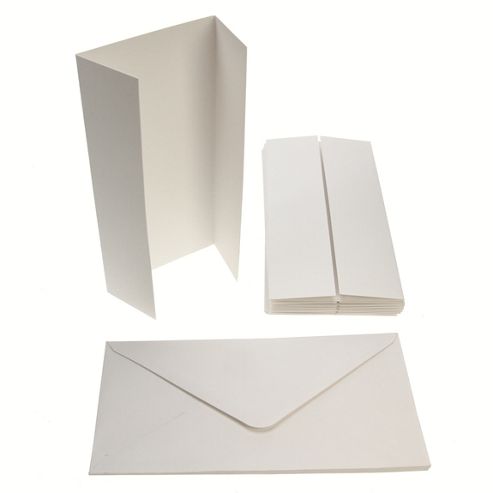 Image of Tall Gate-fold Card Blanks 300gsm 10pk - White