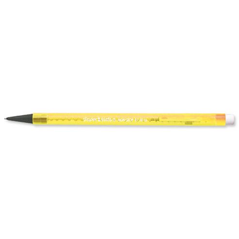 Image of Paper Mate Non-stop Automatic Pencil Hb Lead Yellow Barrel Ref S0189423 [pack 12]