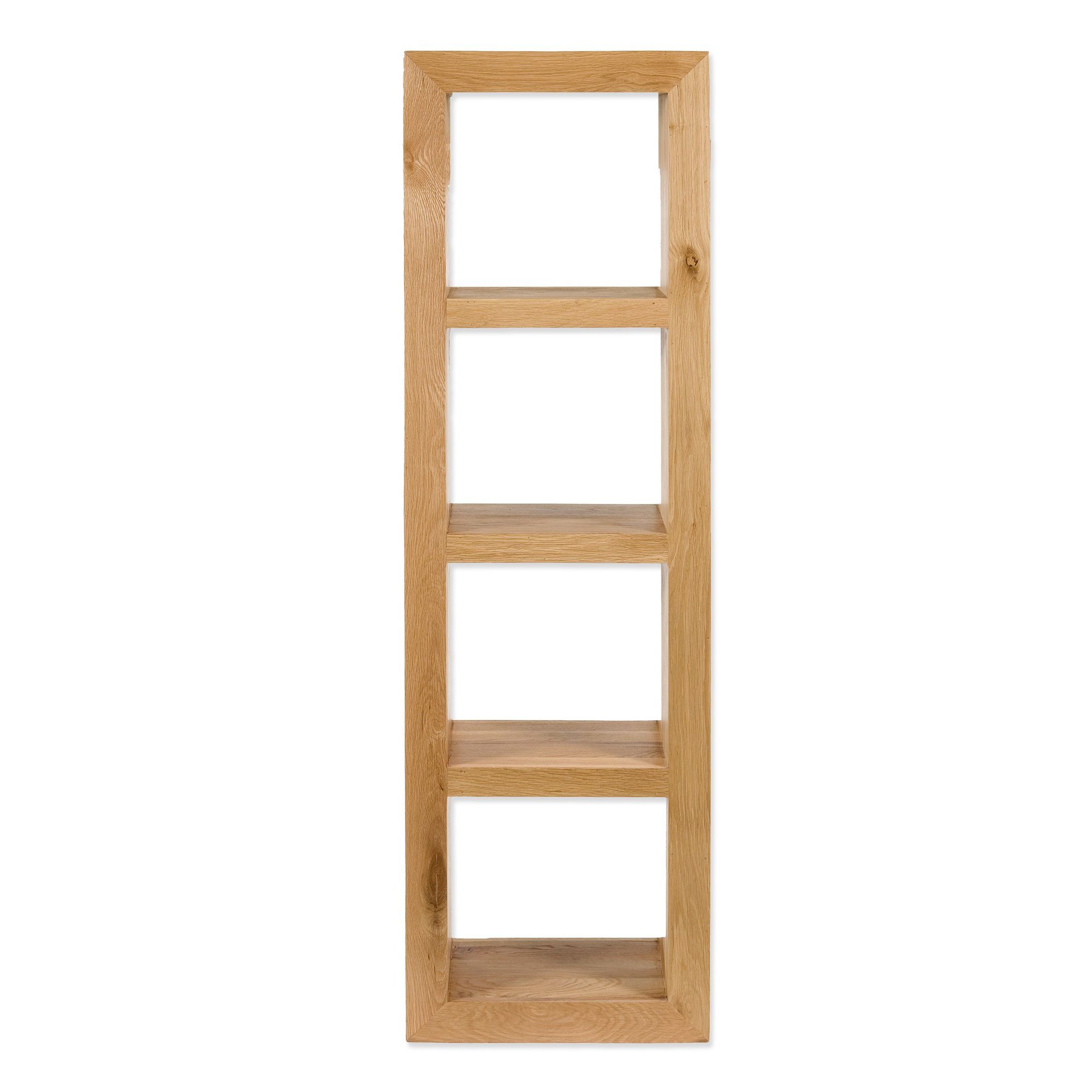Elements Ashgrove Four Hole Vertical Shelving Unit in Natural Lacquer at Tesco Direct