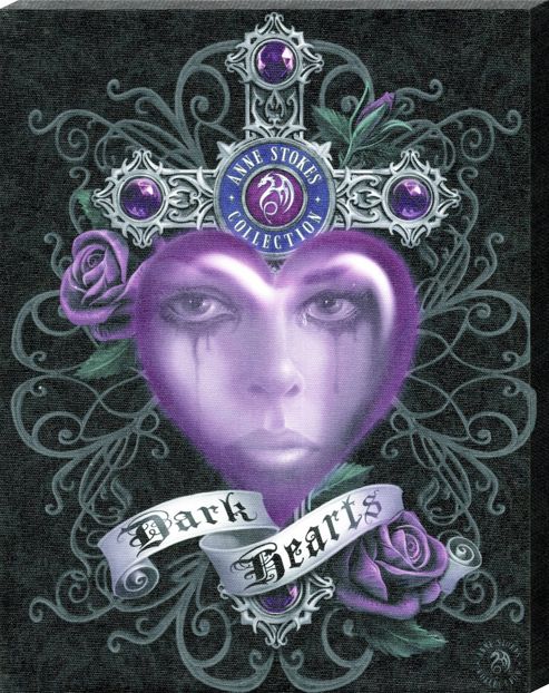 Image of Anne Stokes Dark Heart Canvas Print