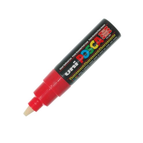 Image of Uni Pc-85f Posca Marker Fl Red