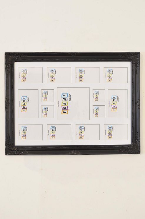 Image of 82x61cm Large Antique Style Black Multi Picture Framed Wall Mounted Collage