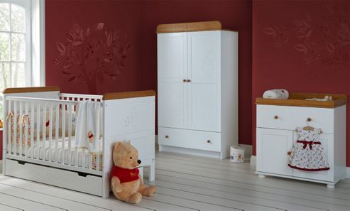 Image of Disney Winnie The Pooh Premium 4 Piece Furniture Set - White