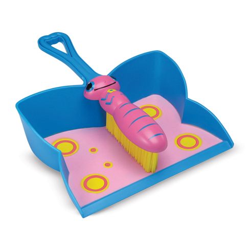 Image of Melissa & Doug Bixie Butterfly Kids Dustpan & Brush
