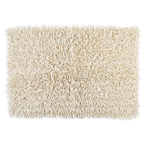 Image of Tesco Chenille Bath Mat, Cream