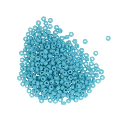 Image of Czech Seed Bead 10/0 Op Turquoise Blue