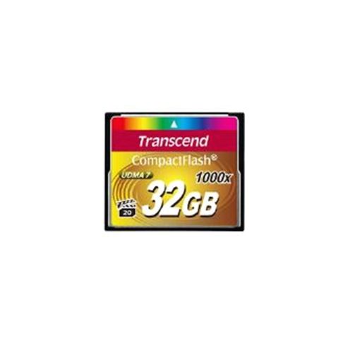 Image of Transcend 1000x 32gb Compactflash Memory Card