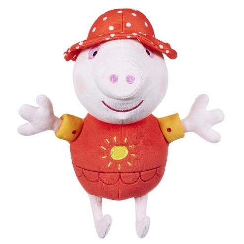 Image of Peppa Pig Talking Holiday Peppa Soft Toy
