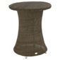 Alexander Rose Monte Carlo Bistro Table with Glass in Brown