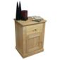 Mobel Oak One Door one Drawer Lamp Table