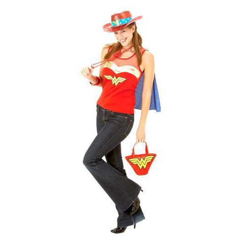 Image of Wonder Woman Top - Adult Costume Size: 12-14