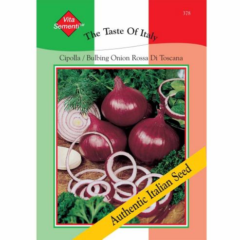 Image of Onion 'rossa Di Toscana' - Vita Sementi&reg; Italian Seeds - 1 Packet (840 Onion Seeds)