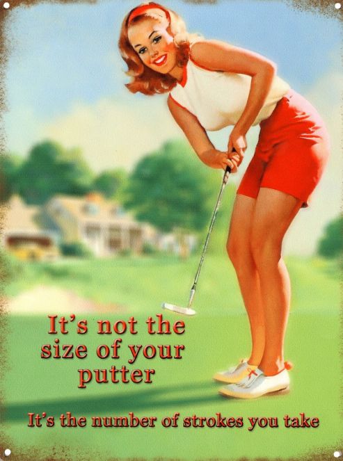Image of It's Not The Size Of Your Putter Tin Sign