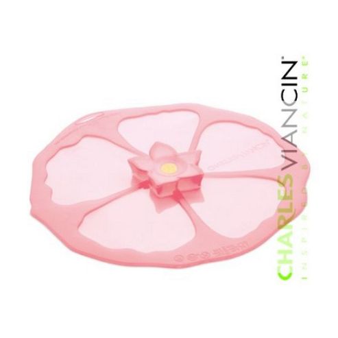Image of Charles Viancin Silicone Sealing Lid Food Cover, Hibiscus, 28cm