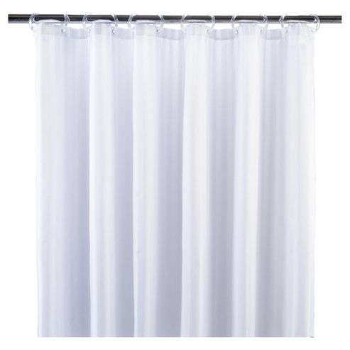 Image of Tesco Satin Stripe Shower Curtain