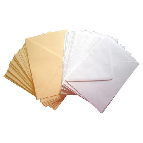 Image of C5 White & Cream Envelopes 50 Pack