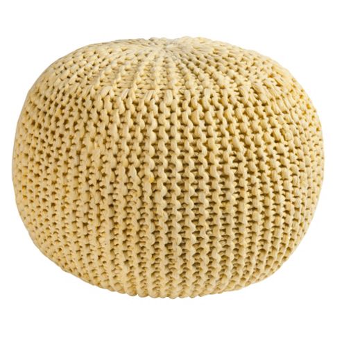 Image of 2lif Ottawa Pouf - Yellow