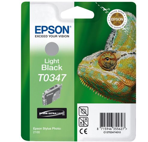 Image of Epson Singlepack Light Black T0347 Ultra Chrome