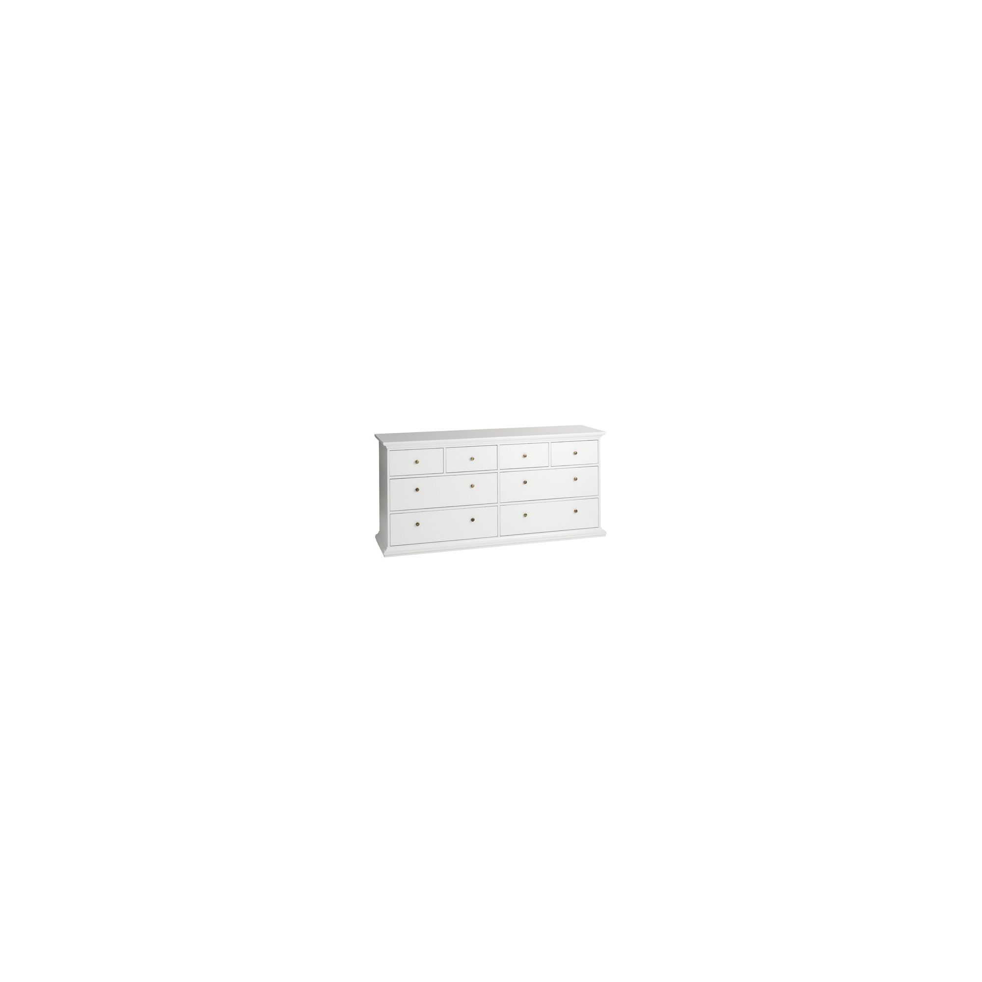 Tvilum Paris Eight Drawer Chest in White at Tesco Direct