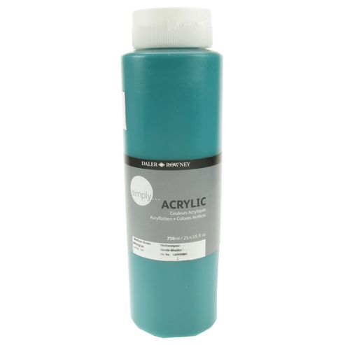 Image of Daler Simply Acrylic Medium Green 750ml