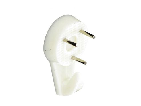 Image of Securit S6208 Hard Wall Picture Hooks White 30mm