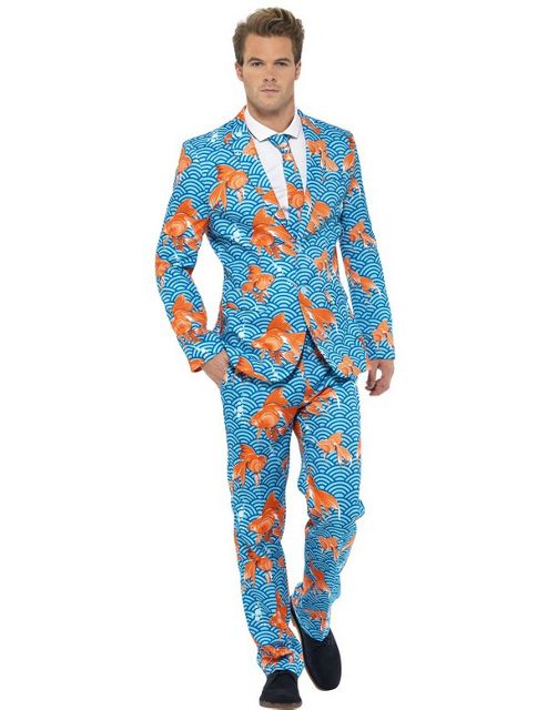 Image of Goldfish Patterned Stand Out Suit Medium