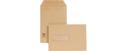 Image of New Guardian Envelopes Heavyweight Pocket Press Seal Window Manilla C5 [pack 250]