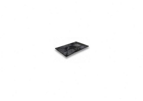 Image of Bowron Sheepskin Shortwool Design Vintage 56 Black Rug - 240cm H X 65cm W X 1cm D