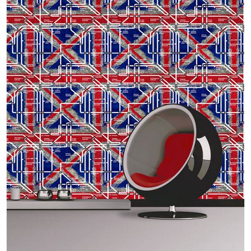 Image of Muriva Tube Map Wallpaper