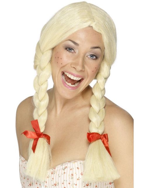 Image of Schoolgirl / Dutchgirl Blonde Wig