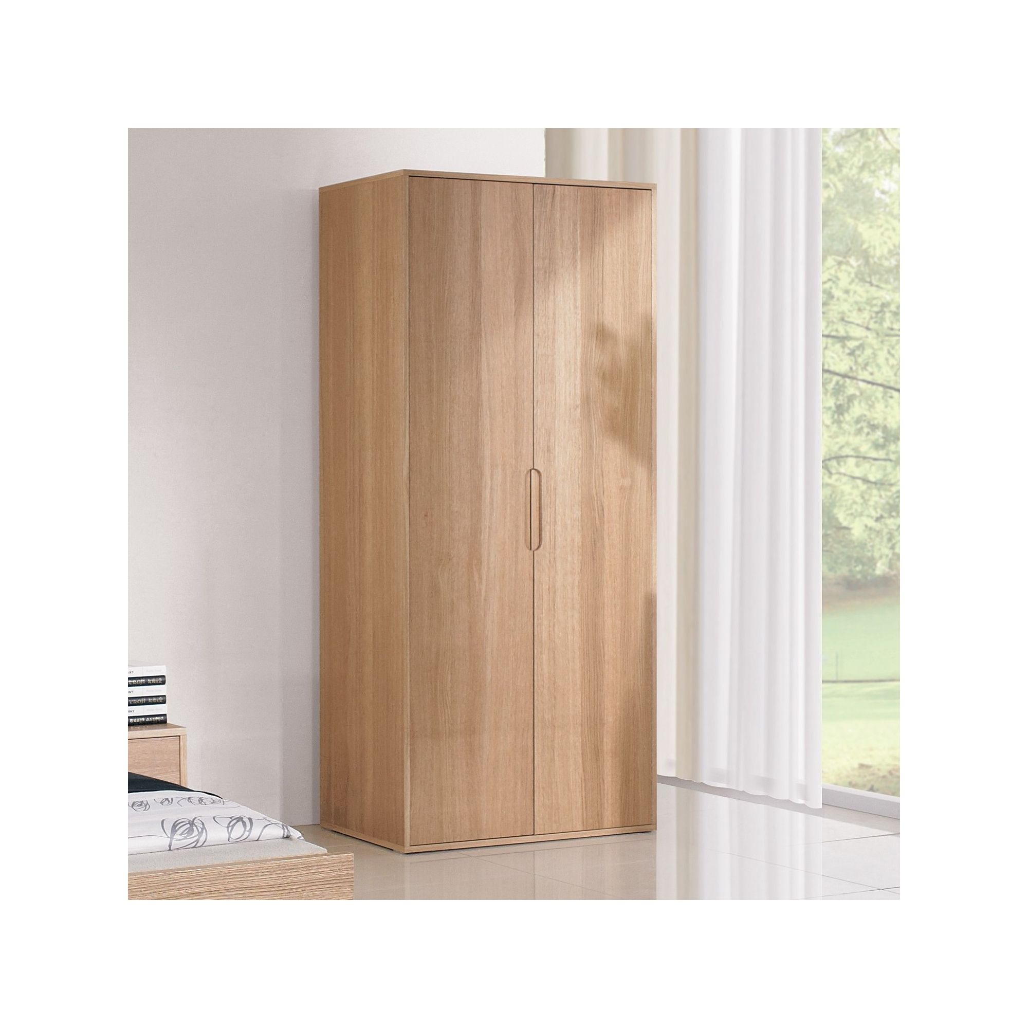 Urbane Designs Bolero 2 Door Wardrobe in Oak at Tesco Direct