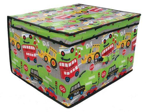 Image of Country Club Jumbo Storage Chest, Roadworks, 50 X 40 X 30cm