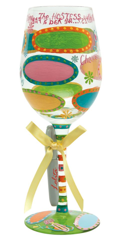 Image of Lolita Personalise It Wine Glass - Hostess With The Mostest