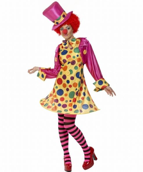 Image of Clown Lady - Adult Costume Size: 8-10