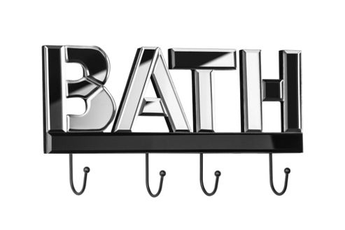 Image of Premier Housewares Bath Mirrored Coat Hook
