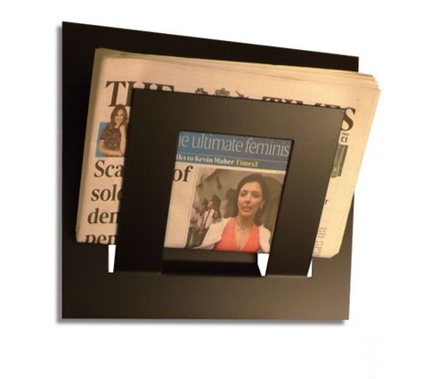 Image of The Metal House Single Tier Magazine Rack - Black