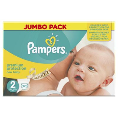 Pampers New Baby Large Pack Size 2 68 Nappies