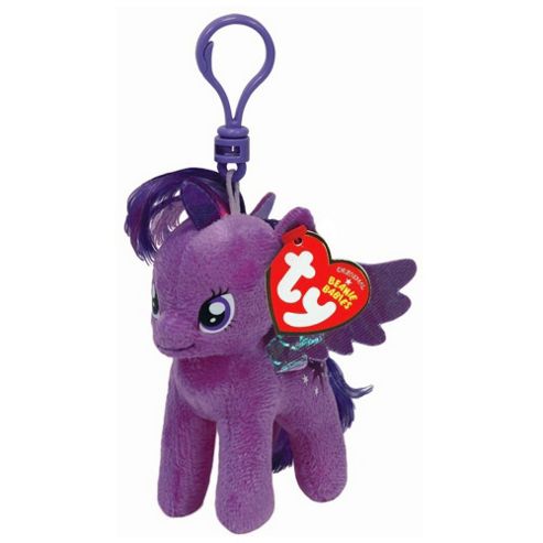 Image of Ty Beanie Babies My Little Pony 4" Key Clip - Twilight Sparkle