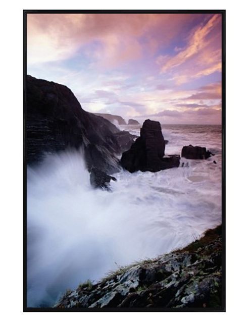 Image of Gloss Black Framed Irish Coastline Poster